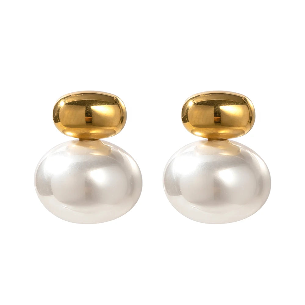 Classic Pearl Stud Earrings