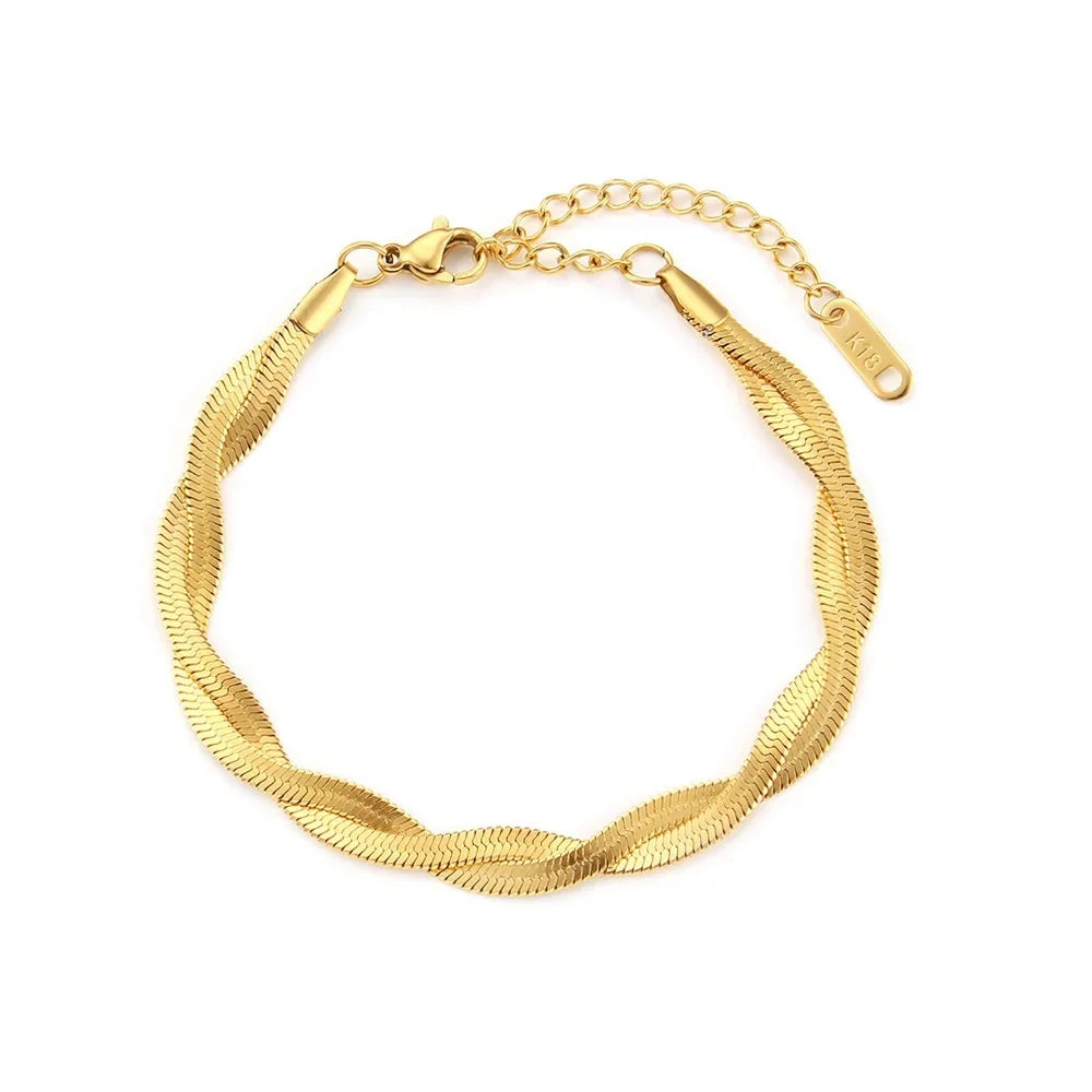 Wavy Herringbone Bracelet