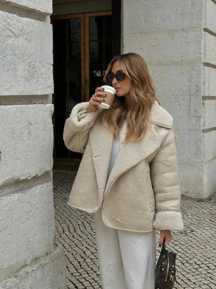 Oversized Faux Shearling Jacket