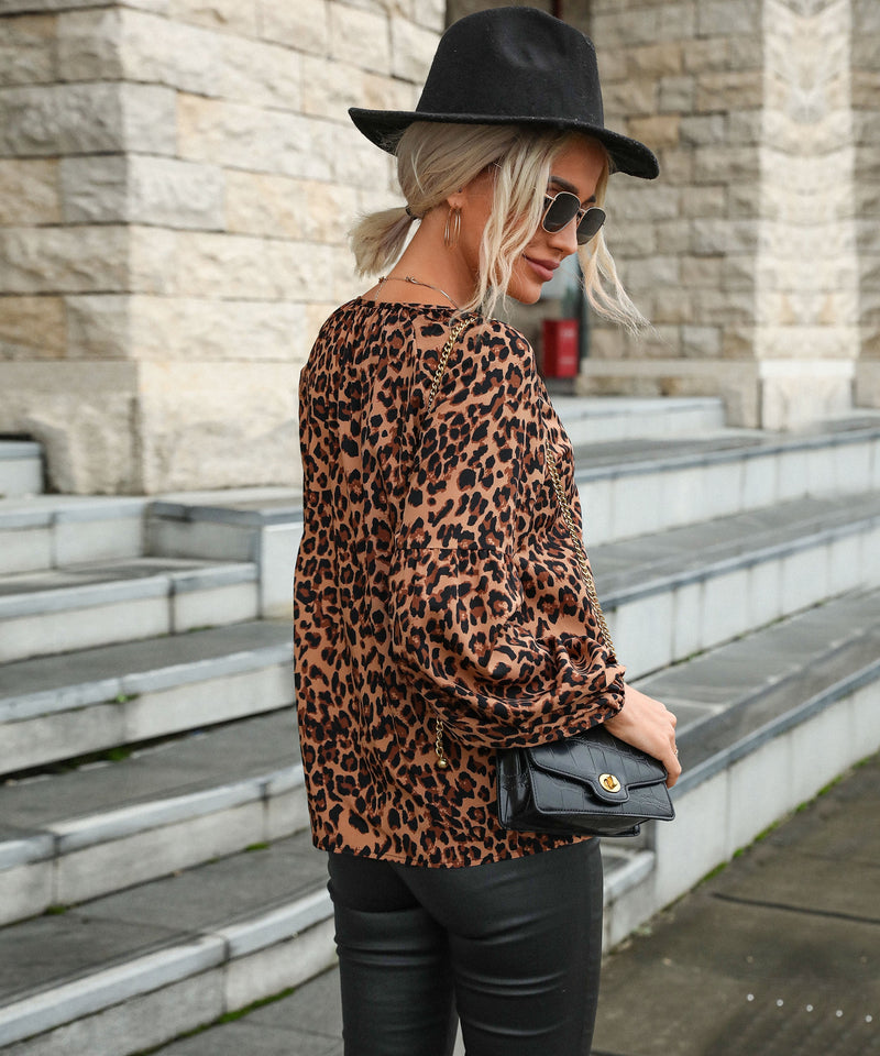 RATTEN SHIRT TOP - ANIMAL PRINT