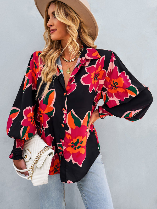 FLEETWOOD BLOUSE - BLACK FLORAL