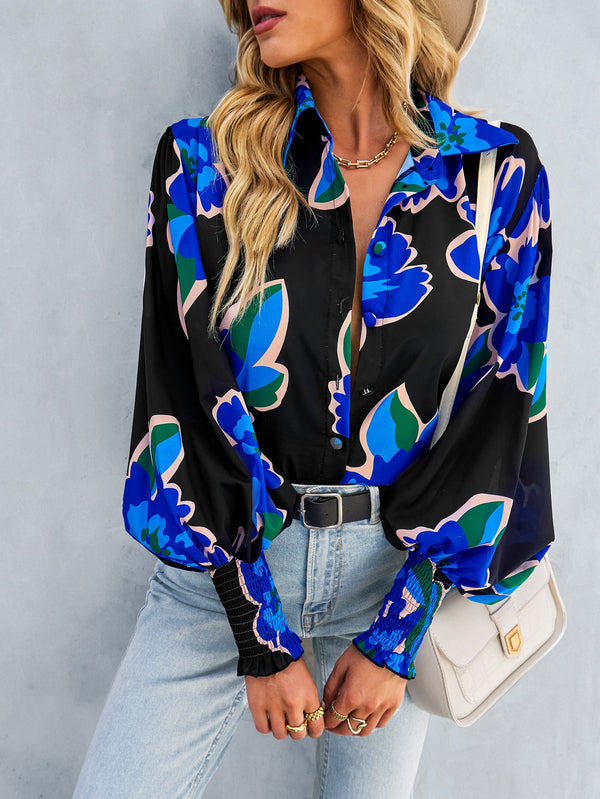 FLEETWOOD BLOUSE - BLACK PRINT