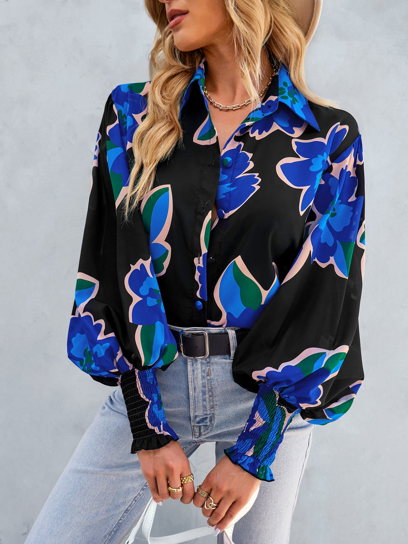 FLEETWOOD BLOUSE - BLACK PRINT
