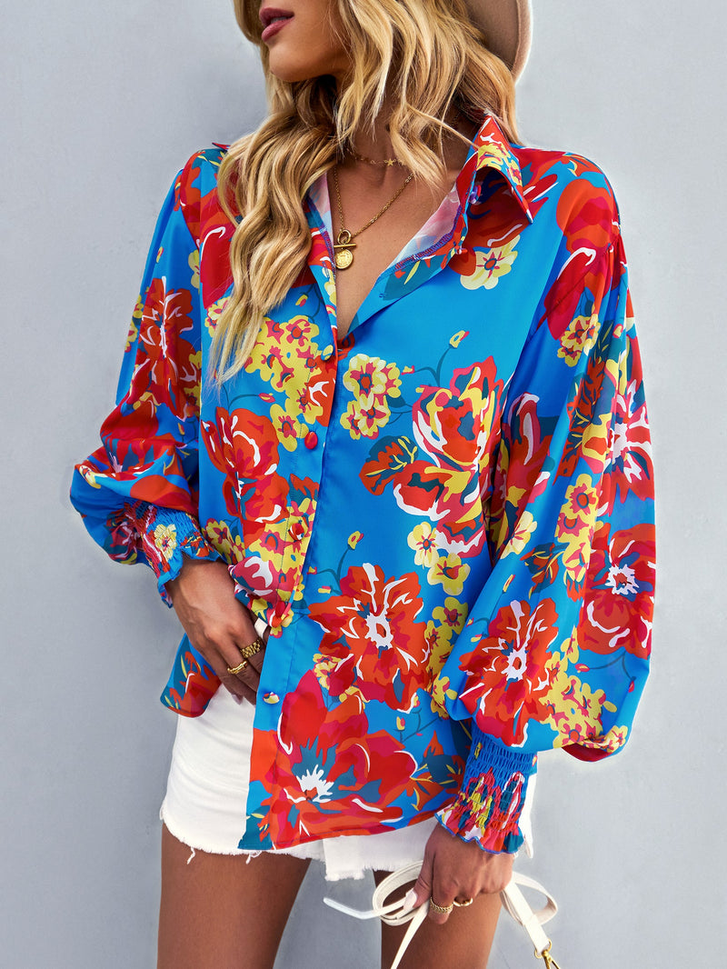 FLEETWOOD BLOUSE - BLUE PRINT