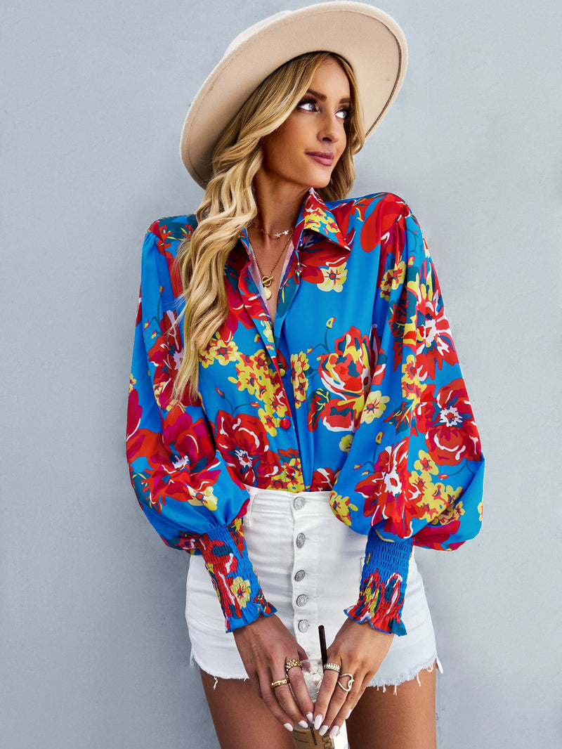 FLEETWOOD BLOUSE - BLUE PRINT