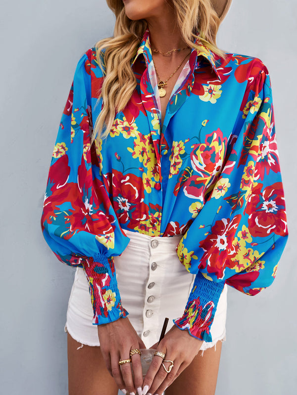 FLEETWOOD BLOUSE - BLUE PRINT