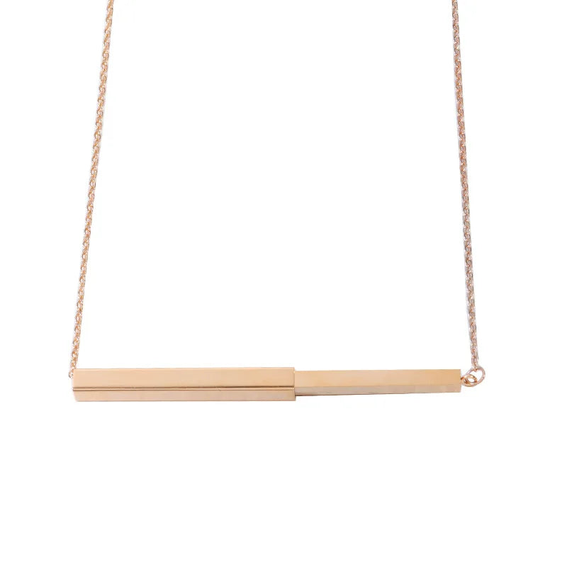 Minimalist Bar Pendant Necklace
