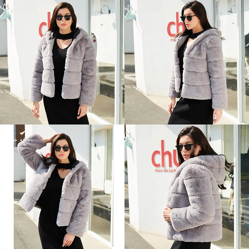 Luxe Velvet Fox Jacket