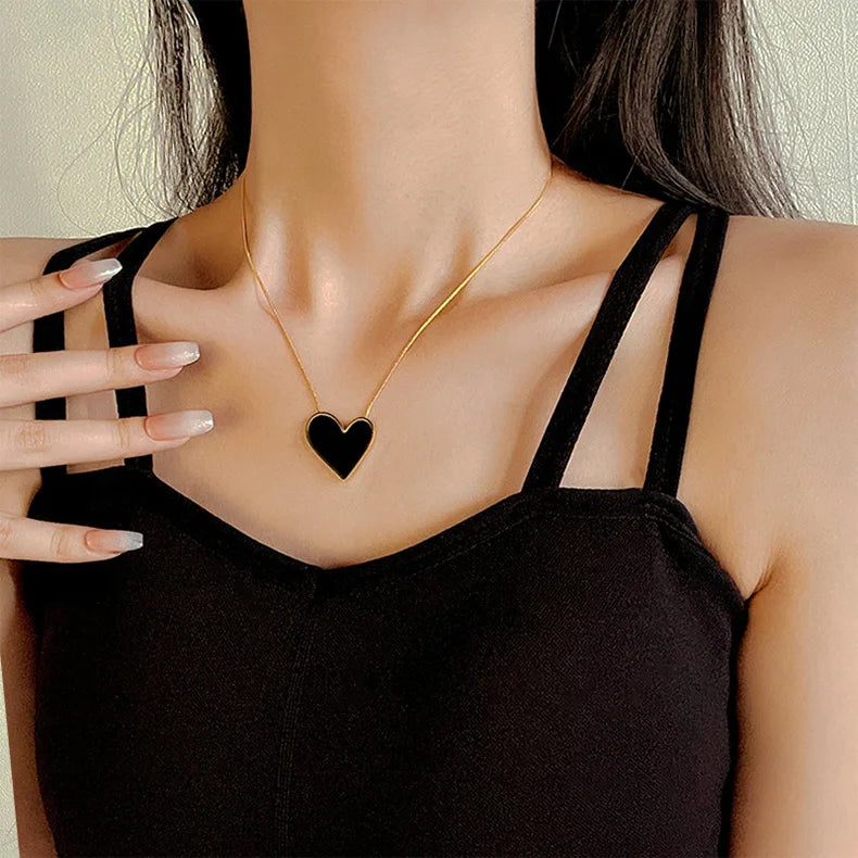 Bold Heart Pendant Necklace