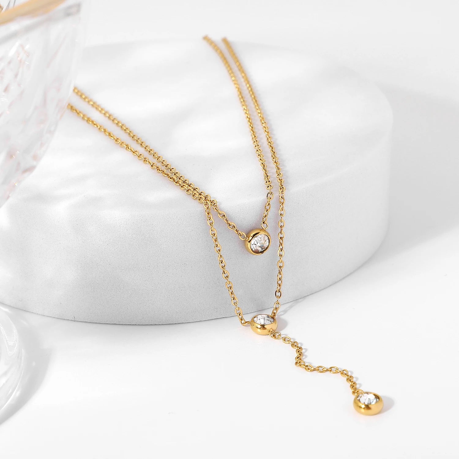 Dainty Layered Pendant Necklace