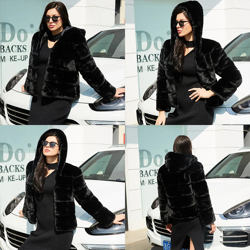 Luxe Velvet Fox Jacket