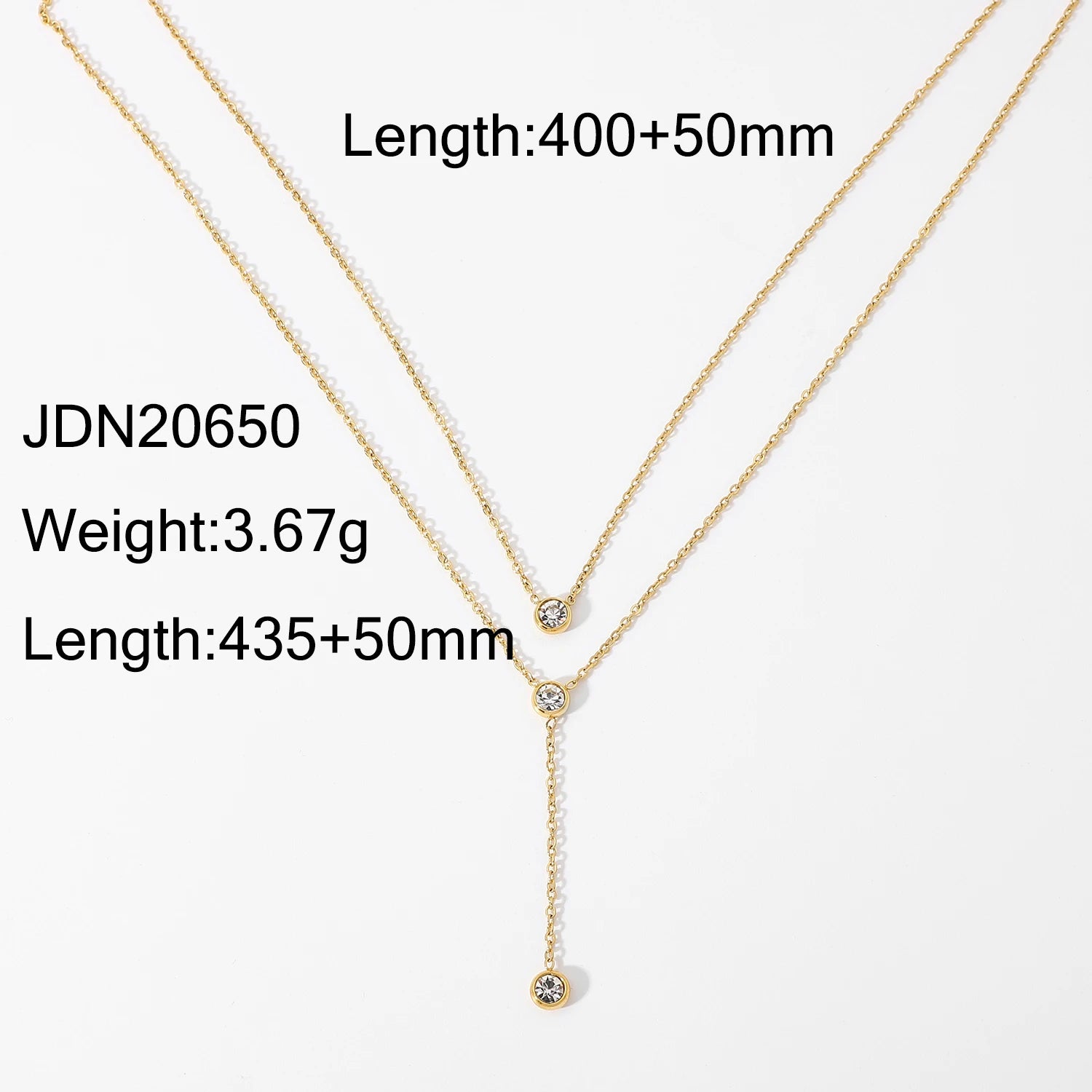 Dainty Layered Pendant Necklace