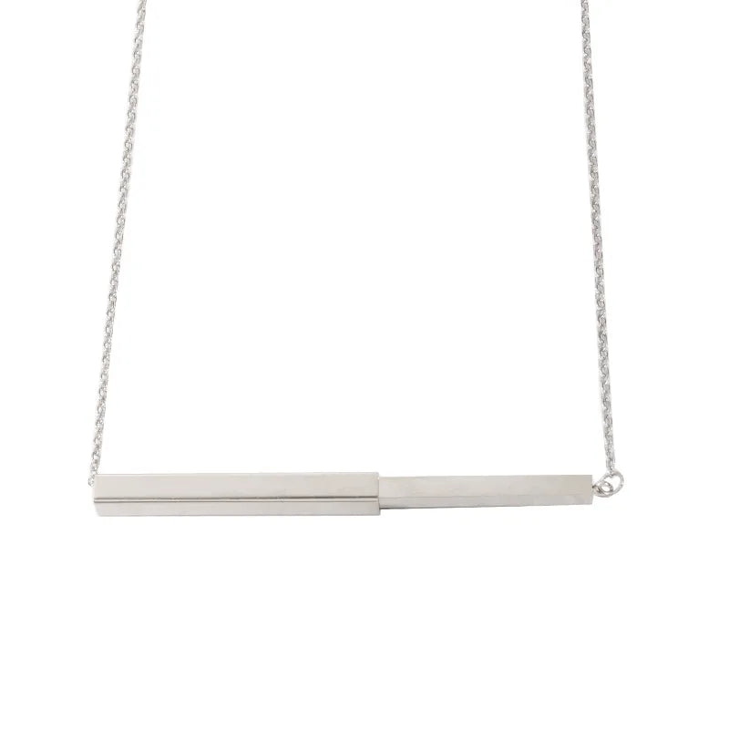 Minimalist Bar Pendant Necklace
