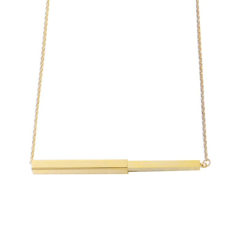 Minimalist Bar Pendant Necklace