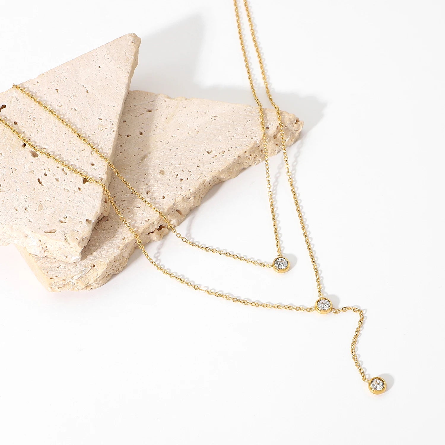 Dainty Layered Pendant Necklace