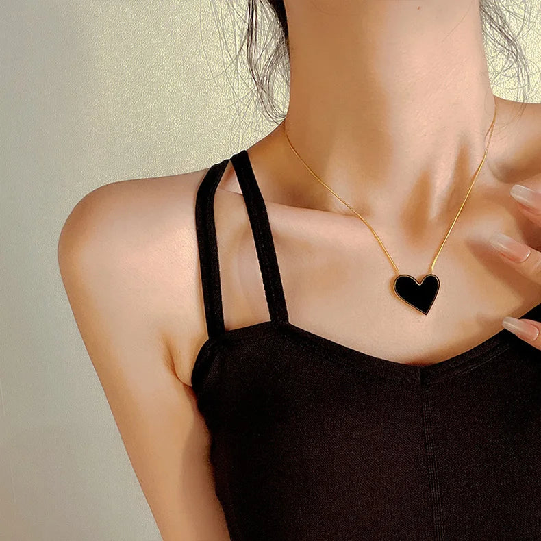 Bold Heart Pendant Necklace