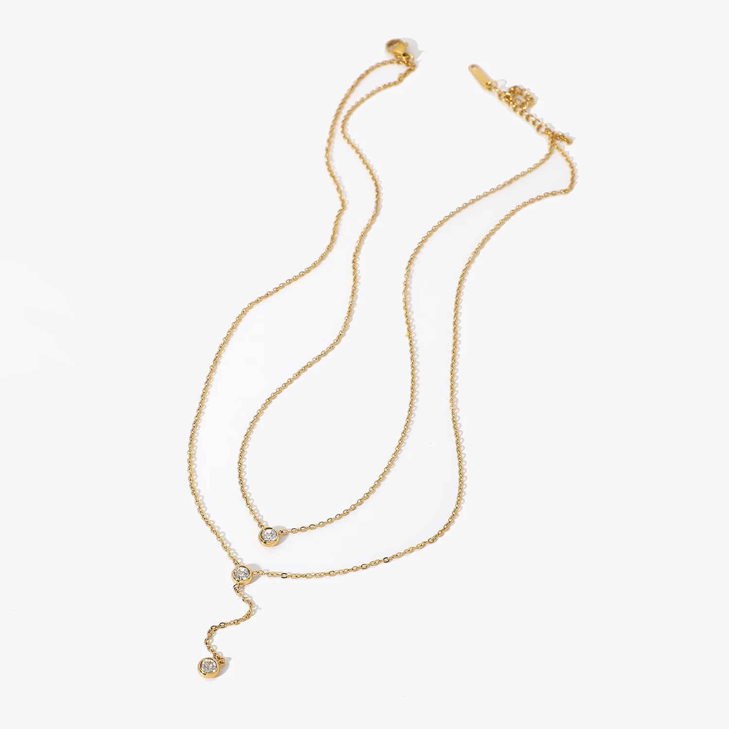 Dainty Layered Pendant Necklace