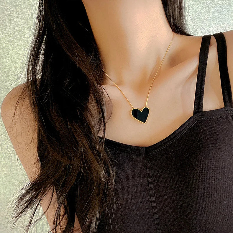 Bold Heart Pendant Necklace