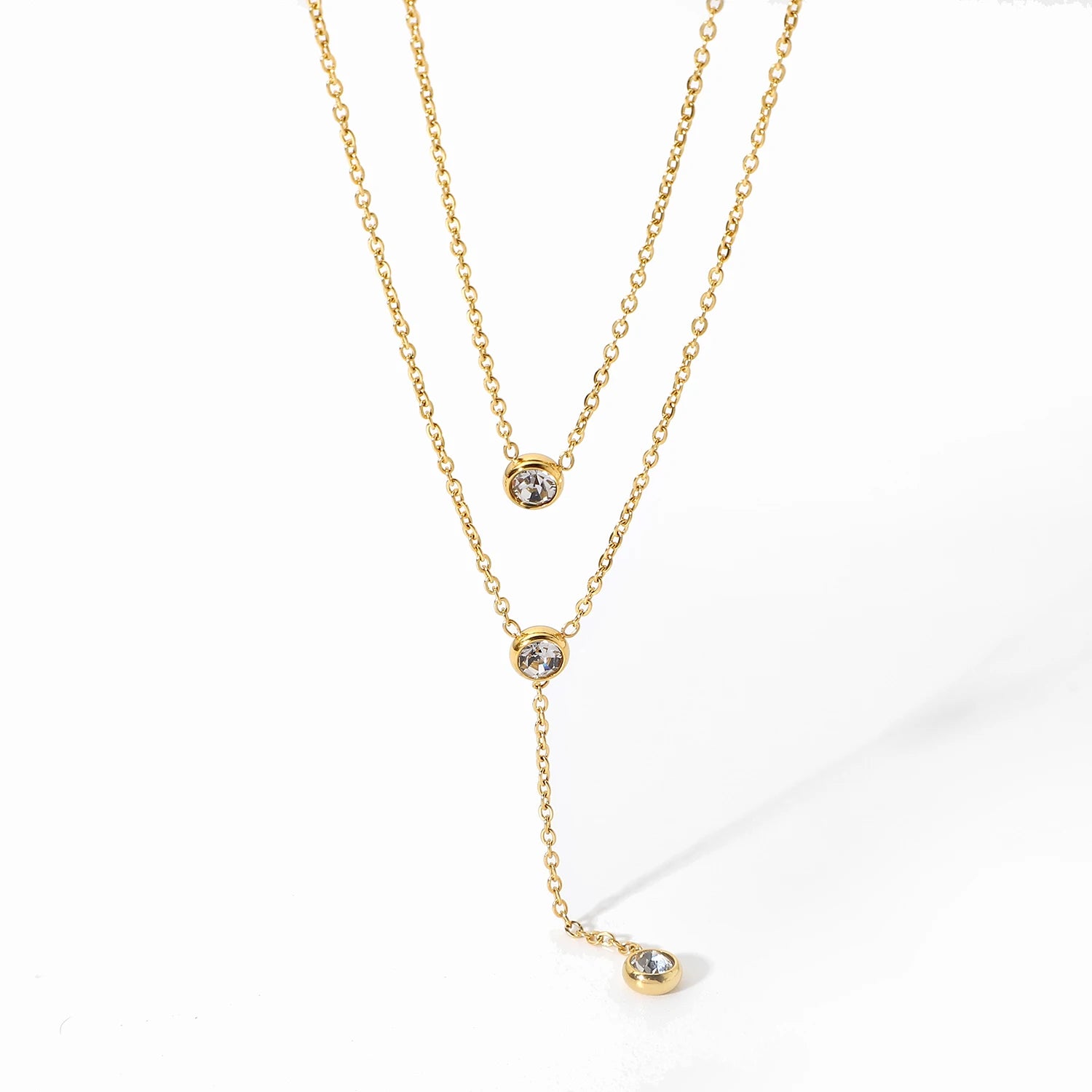 Dainty Layered Pendant Necklace