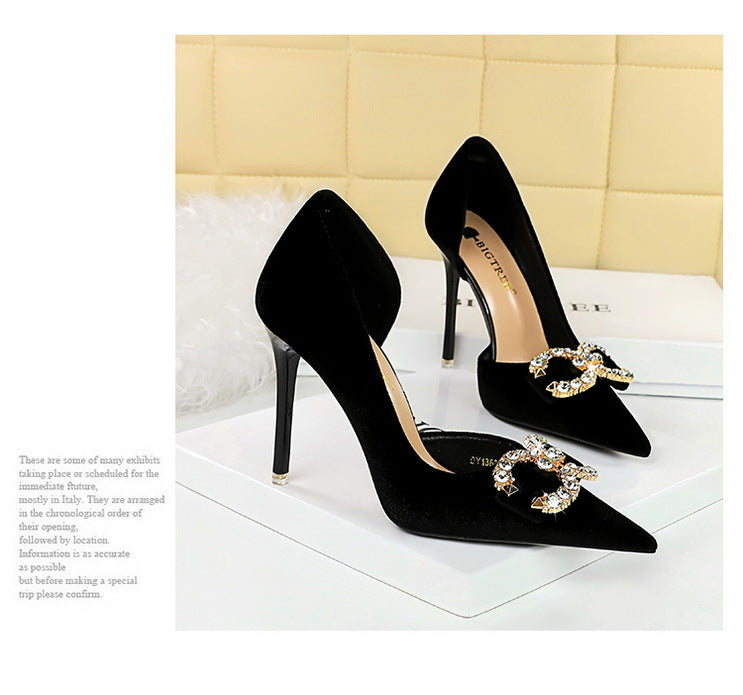 Crystal Embellished Stiletto Pumps
