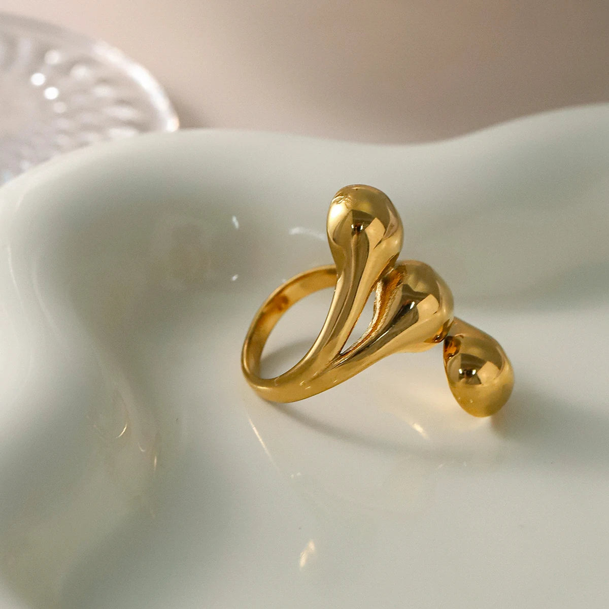 Iconic Motif Statement Ring Set