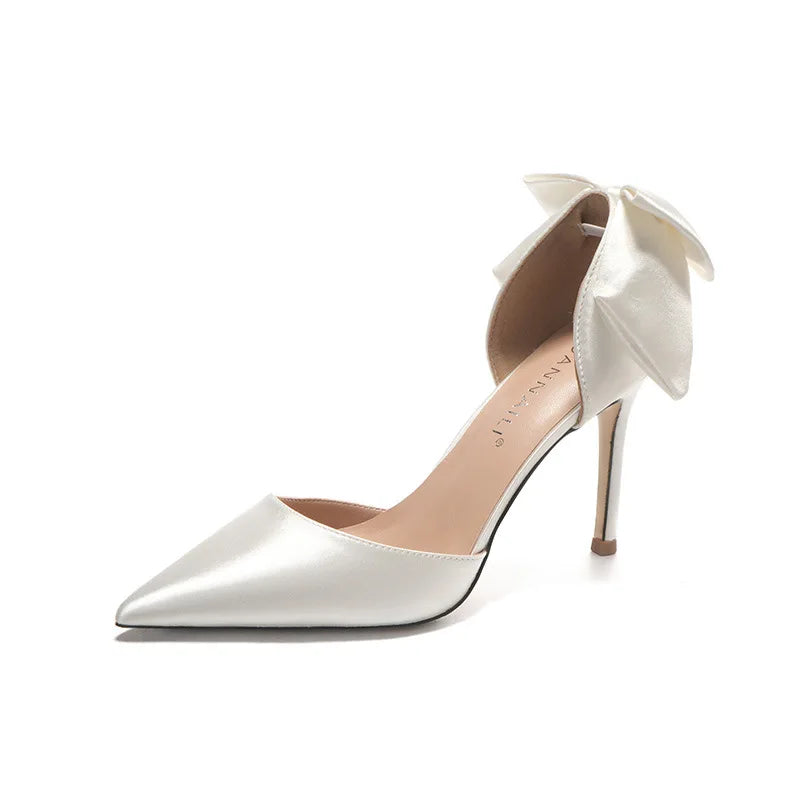 Bow Detail Stiletto Pumps