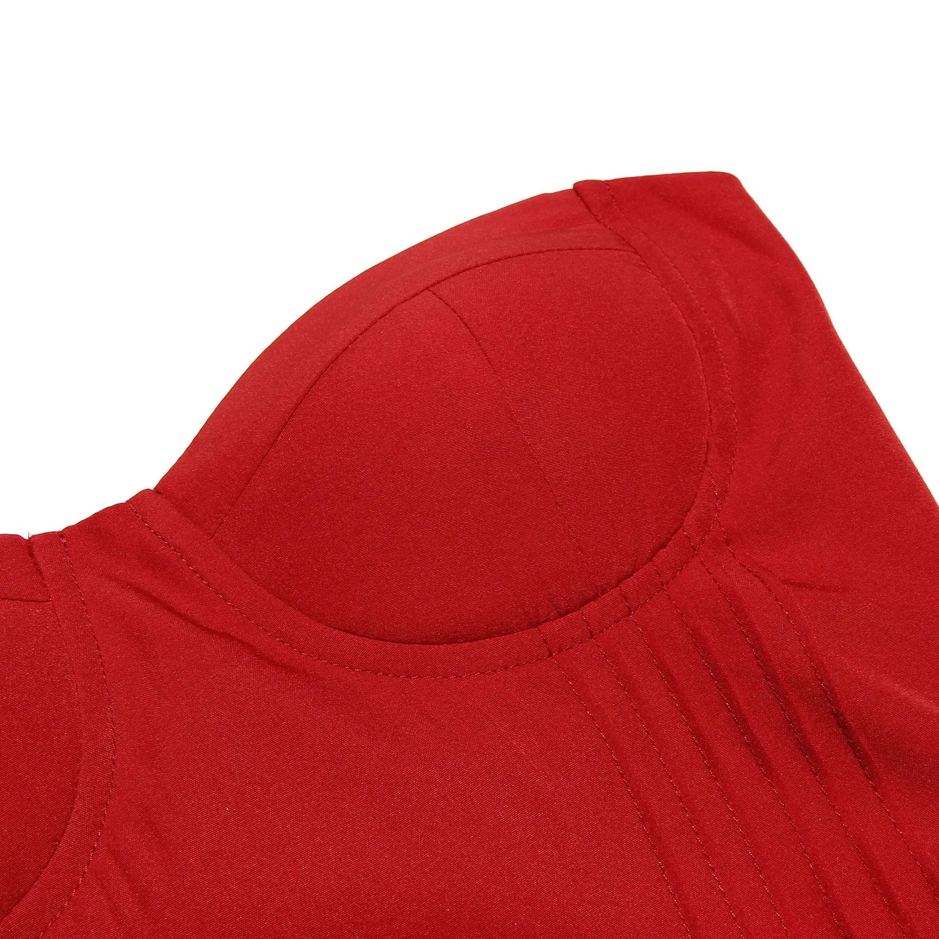 Strapless A-Line Midi Dress
