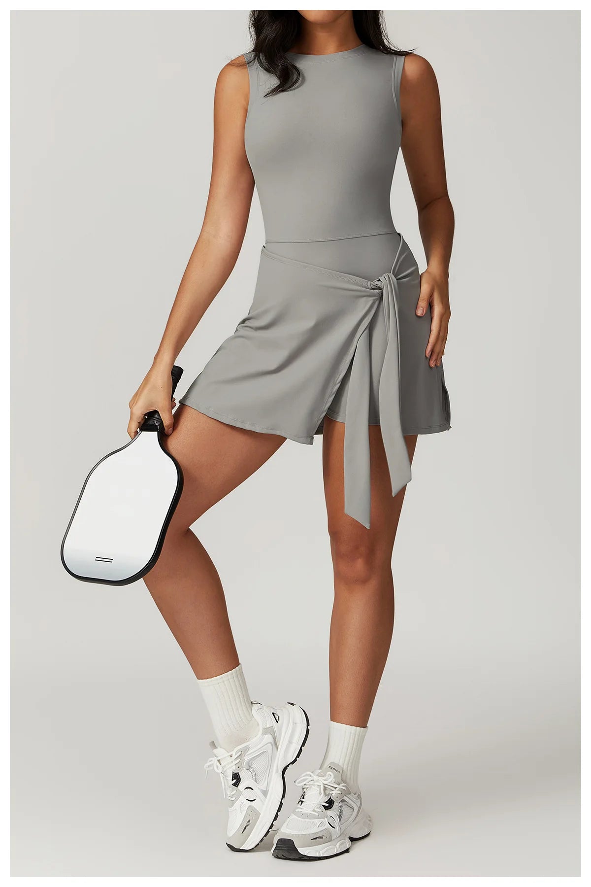 Athletic Wrap Skort Romper