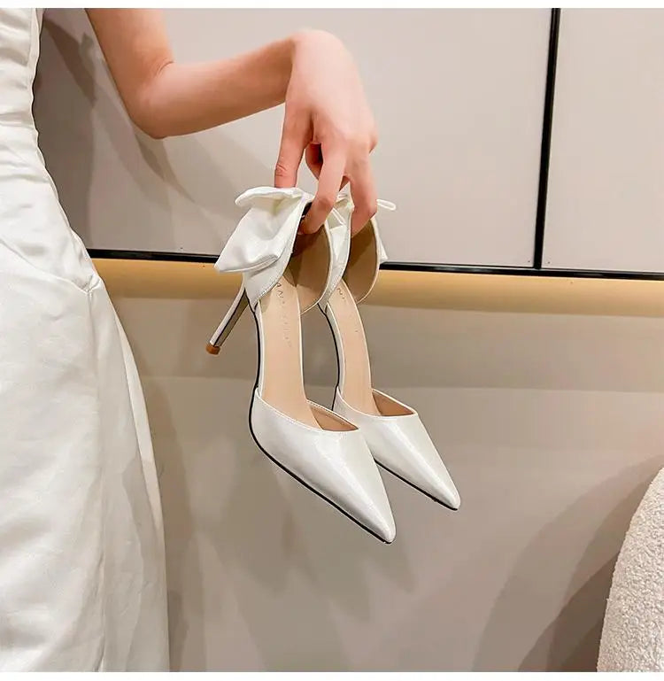 Bow Detail Stiletto Pumps