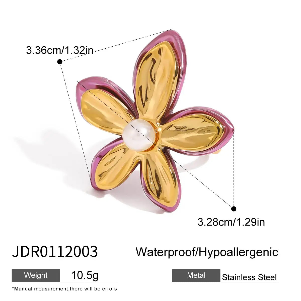 Pearl Petal Bloom Statement Ring