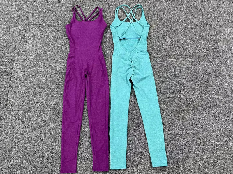 Seamless One-Piece Workout Jumpsuit