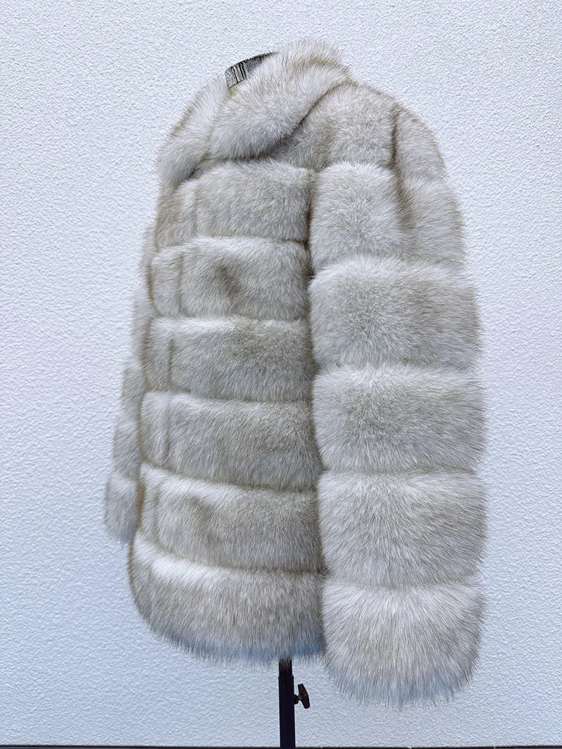 Luxe Puffer Fur Coat