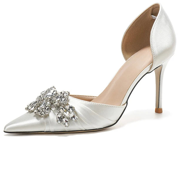 Rhinestone Embellished Stiletto Heels
