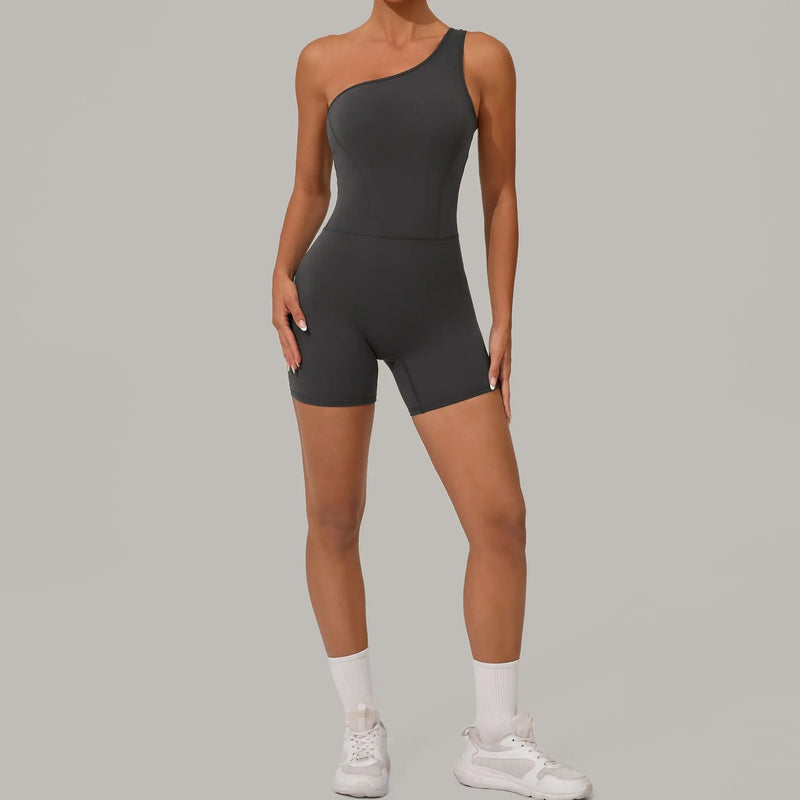 One-Shoulder Active Romper