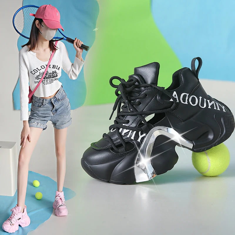 Metallic Arch Platform Sneakers