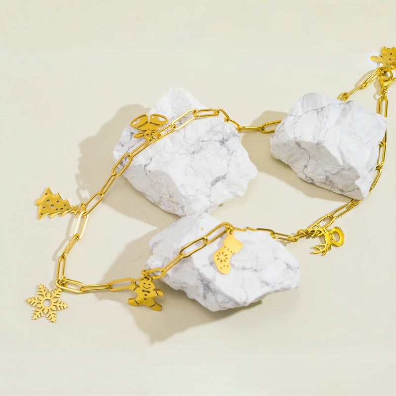 Snowman Christmas Necklace