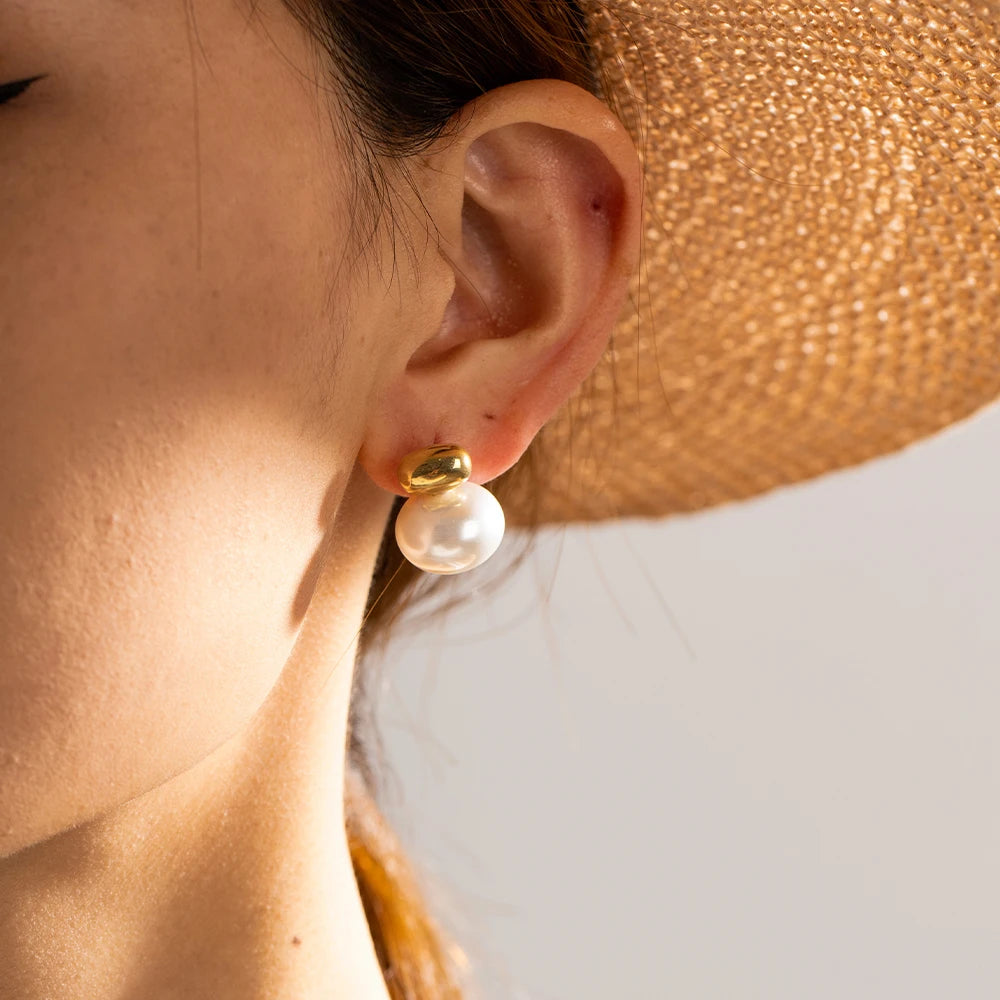 Classic Pearl Stud Earrings