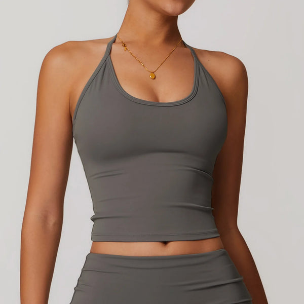 Halter Neck Active Crop Top