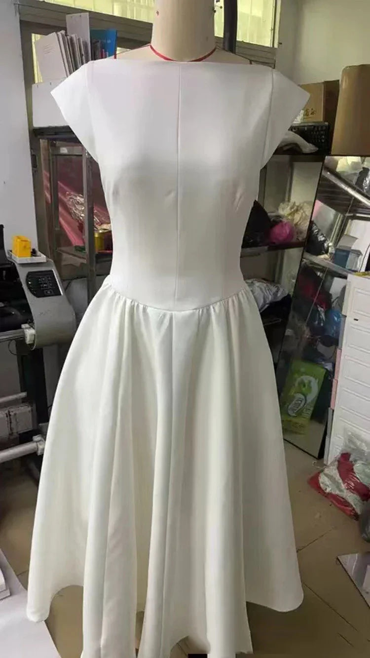 Elegant Midi A-Line Dress