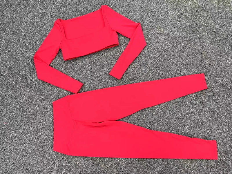 Seamless Long Sleeve Workout Set