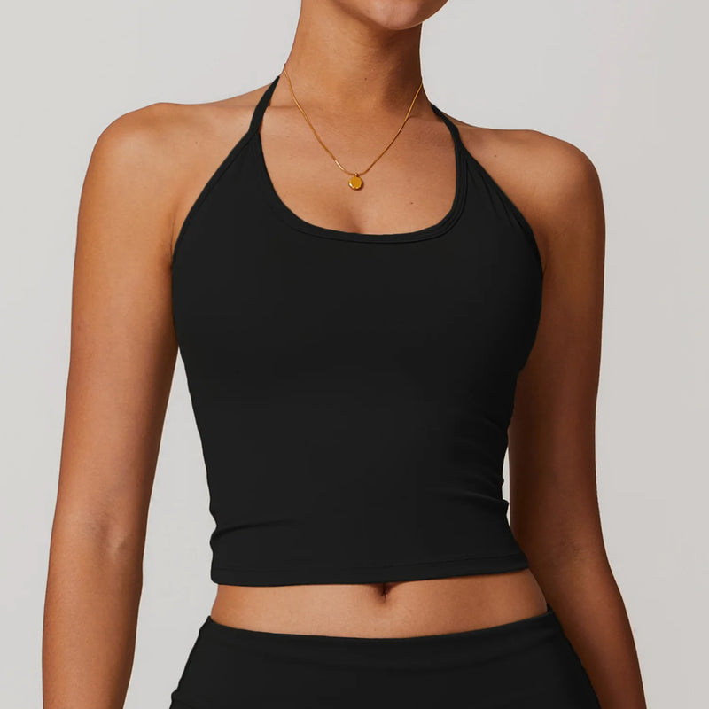 Halter Neck Active Crop Top