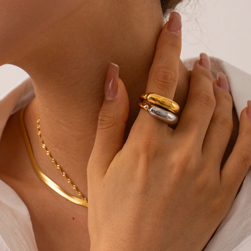 Two-Tone Statement Ring