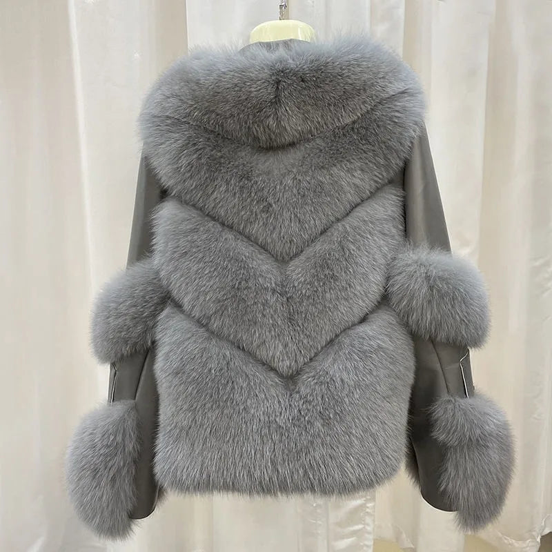 Luxe Flare Fur Jacket