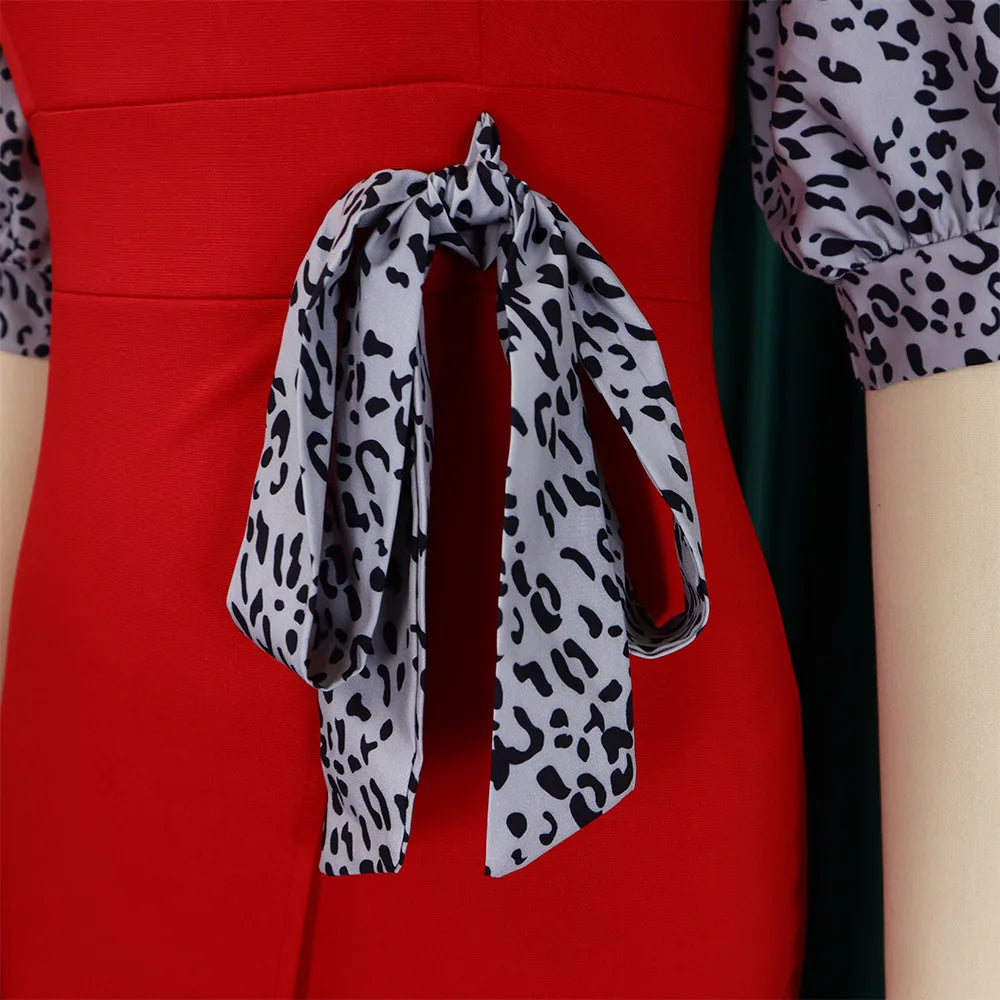 Elegant Midi Dress with Statement Sleeves