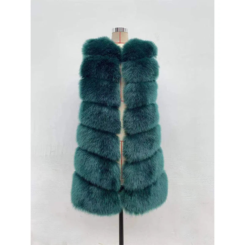 Luxe Cascade Fox Fur Vest