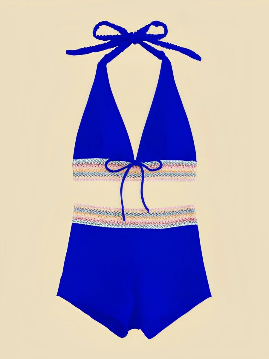 Ring Detail Bandeau Bikini Set
