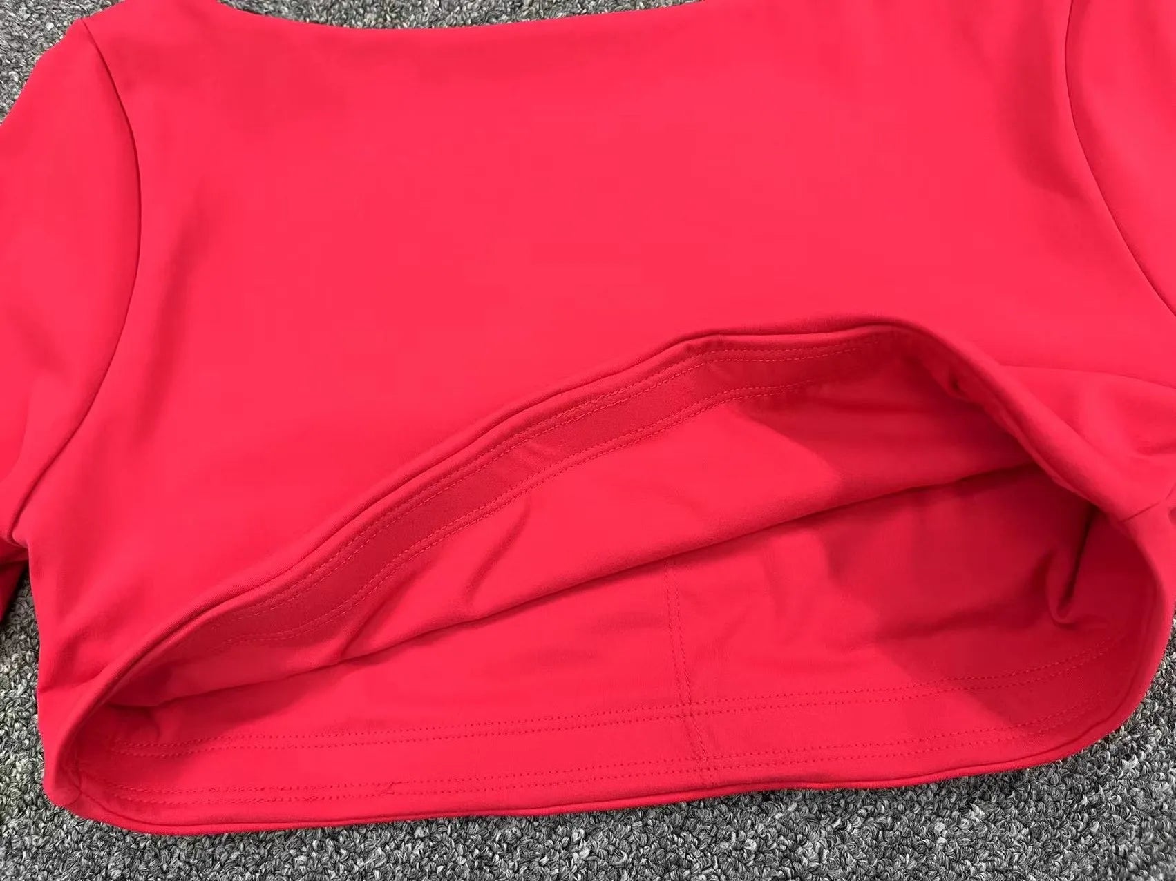 Square Neck Long Sleeve Crop Top