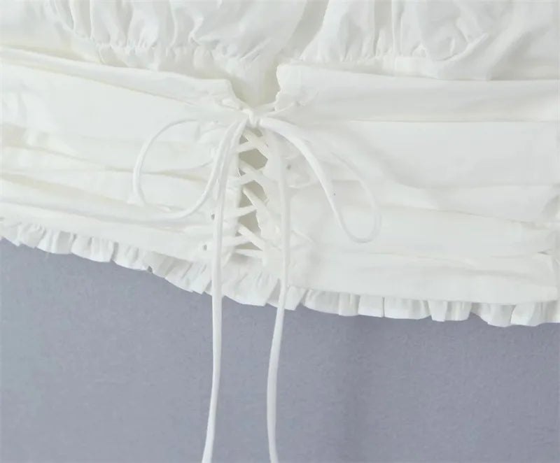 Puff Sleeve Corset Top