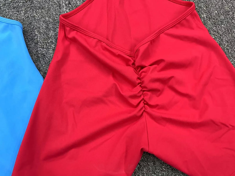 Backless Scrunch Gym Romper