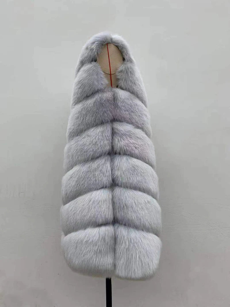 Luxe Cascade Fox Fur Vest
